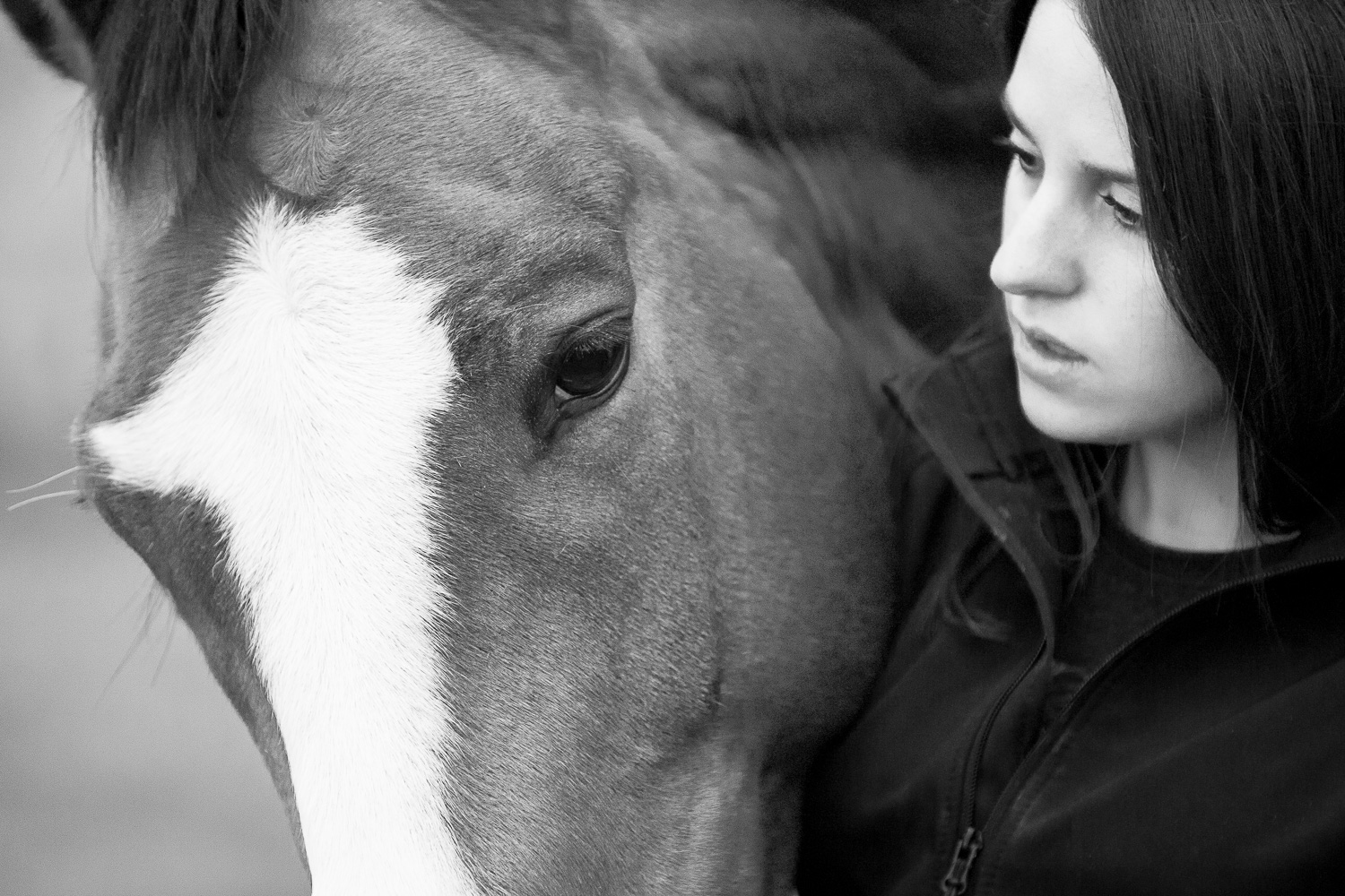 Jeune fille et cheval