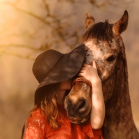 Jeune fille et cheval